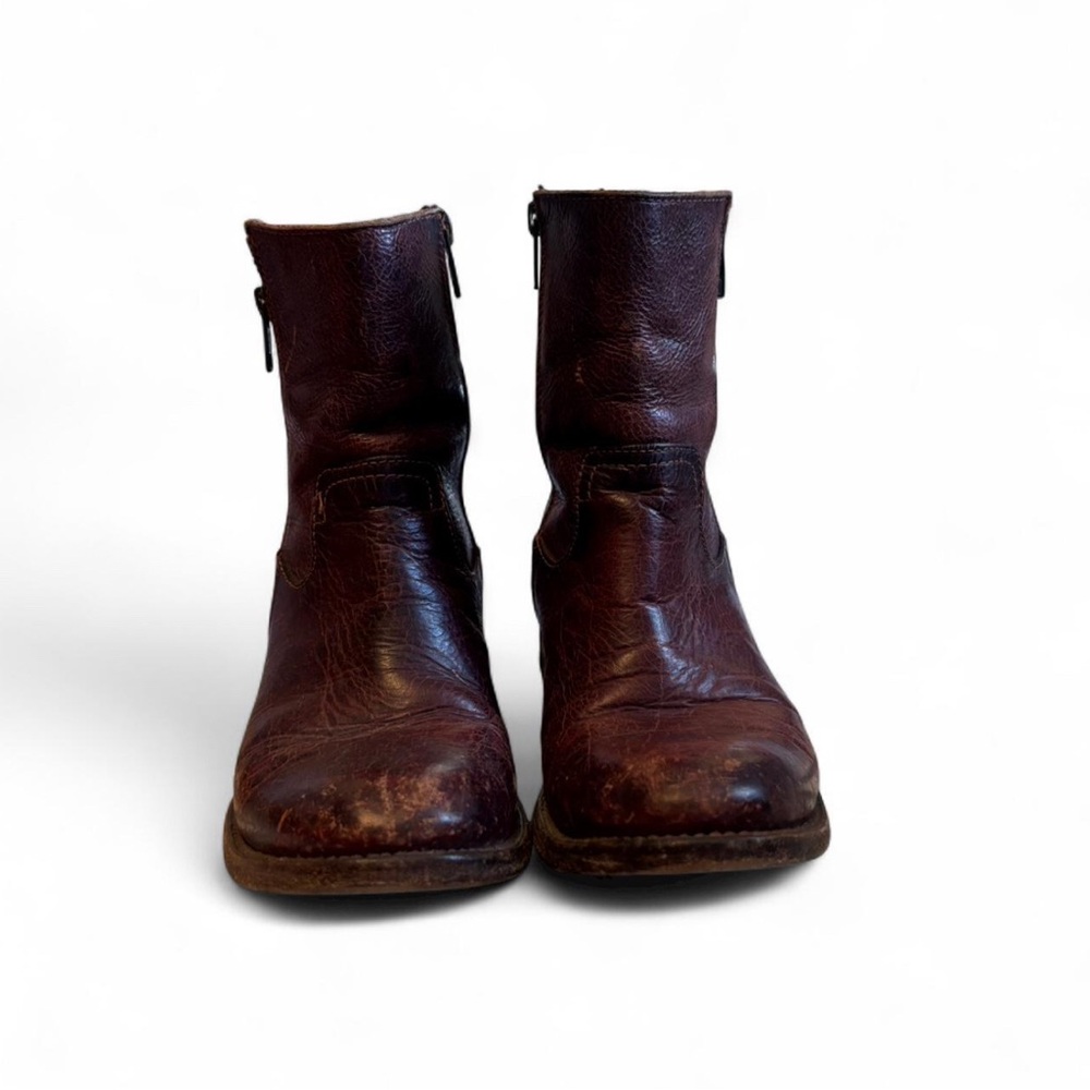 Freebird Dark Brown Leather Ankle Boots - Picture 3 of 5